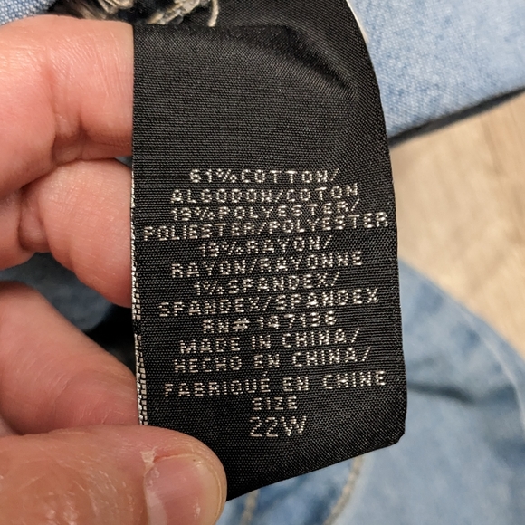 AG Adriano Goldschmied Skinny Jeans Size 22W - Picture 10 of 10